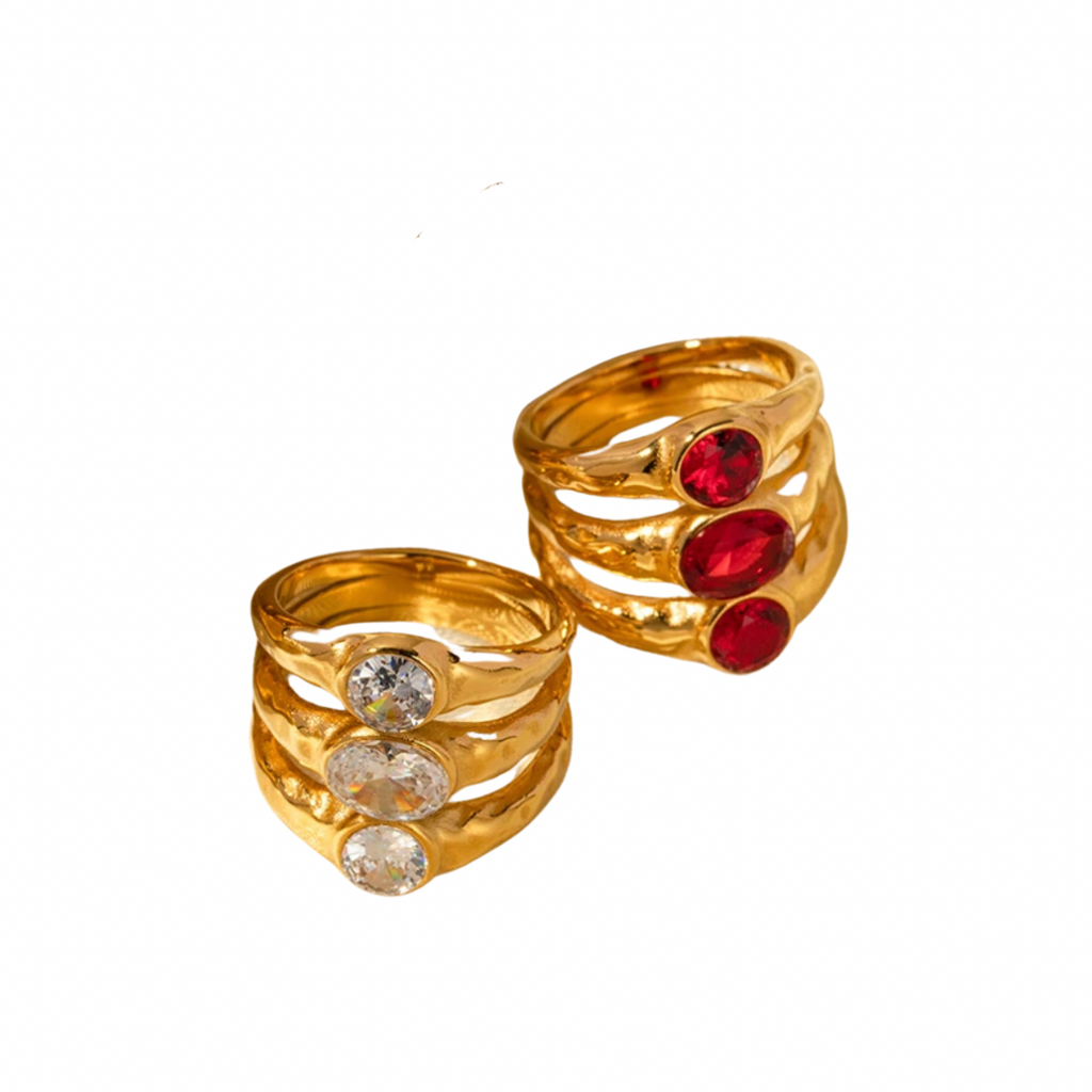 Love Triangle Ring