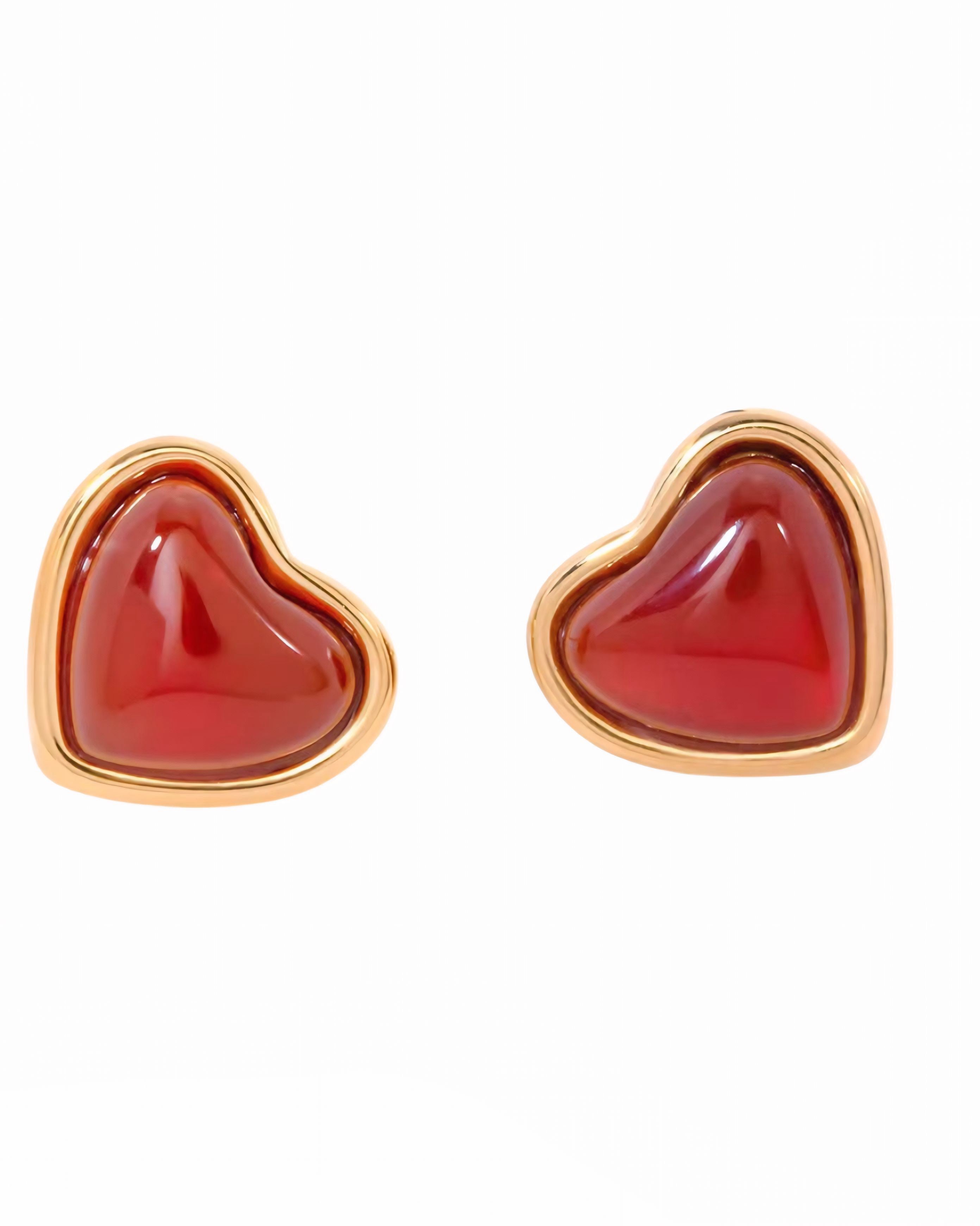 Sweetheart Stud Earrings